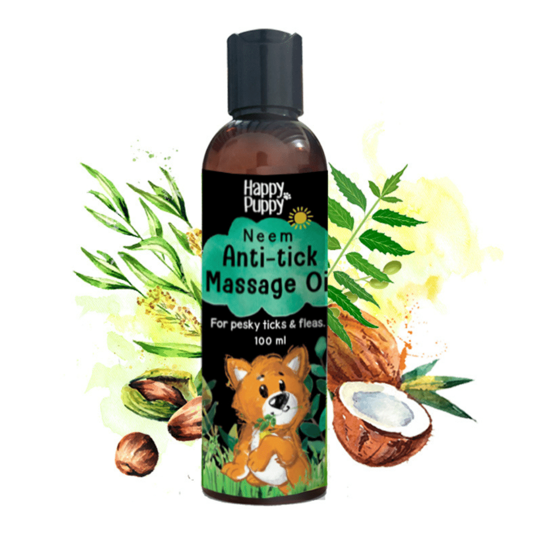 Happy Puppy Organics Massage Oil For Dogs - Anti tick (100ml)