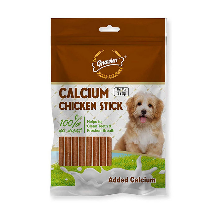 Gnawlers Dog Treats - Calcium Chicken Sticks (270g)