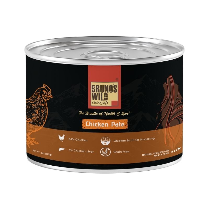 Bruno's Wild Essentials Wet Dog Food - Chicken Pate (170g)