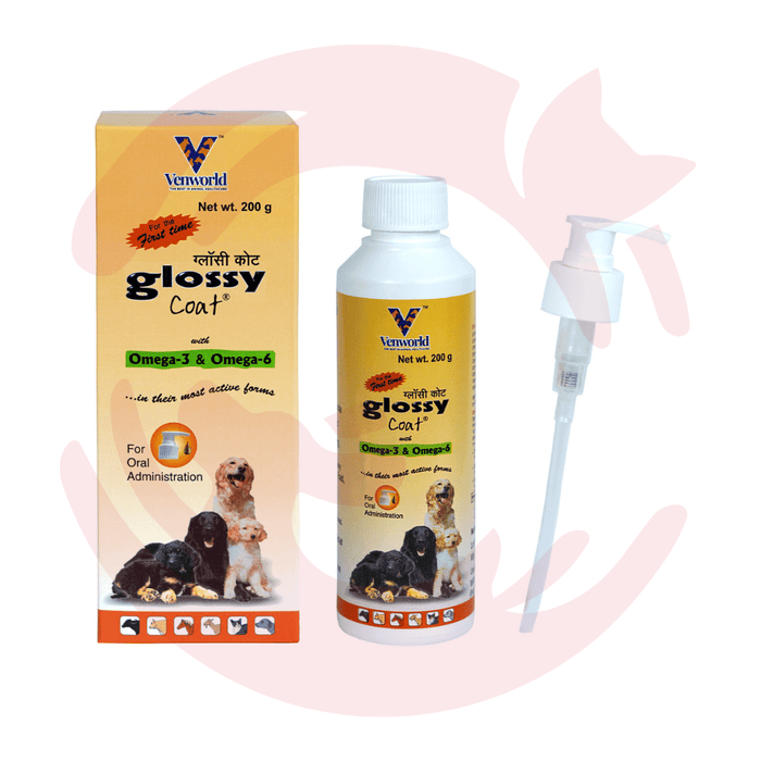 Venkys Supplement for Cats & Dogs - Glossy Coat (200ml)