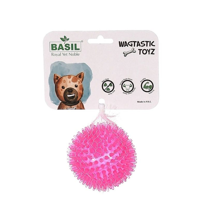 Basil Dog Toys - Spike Squeaky Ball