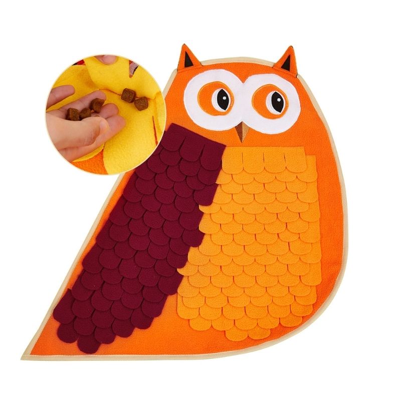 FOFOS Dog Toys - Snuffle Mat - Owl