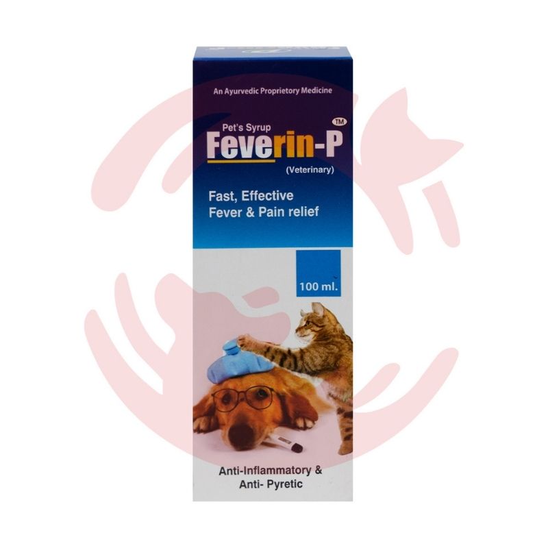 Petsan Feverin-P Anti-Inflammatory Syrup for Dogs and Cats (100ml)