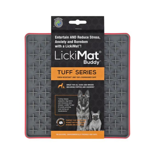 Tuff Buddy - LickiMat Slow Feeder for Dogs - Licking action enhances the sense of taste, allowing your pet to enjoy a small amount of food.