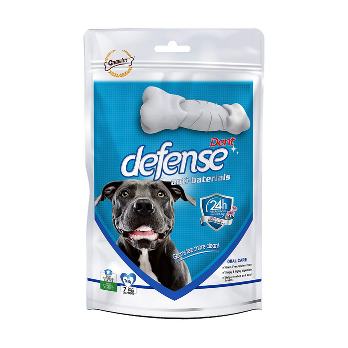 Gnawlers Dental Dog Treats - Defense Dent Chew Bone