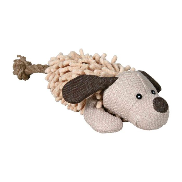 Trixie Plush Dog Toys - Dog with Rope