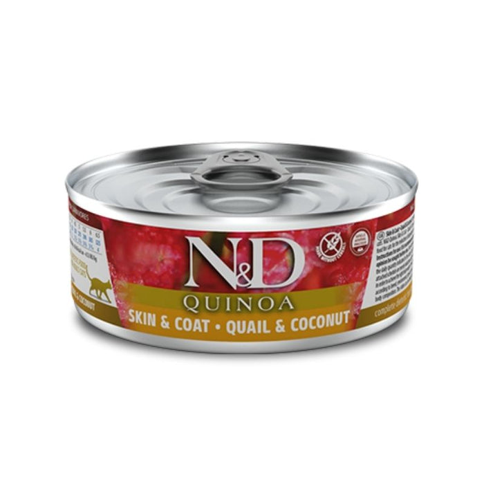 Farmina Wet Food - N&D Quinoa Cat Quail & Coco Adult (80g x 12 Cans)