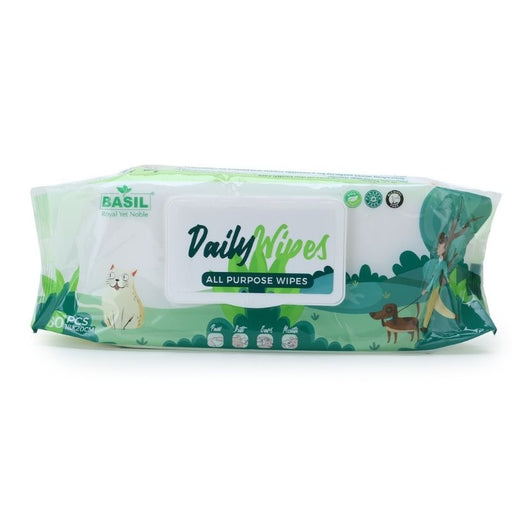 Basil Daily Wipes - All Purpose Wet Wipes (80 pcs)