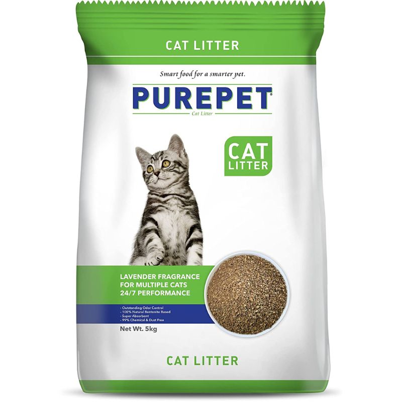 Purepet Clumping Cat Litter - Lavender