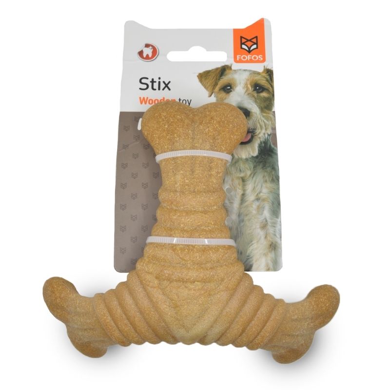 FOFOS Dog Toys - Woodplay Triangle Pair