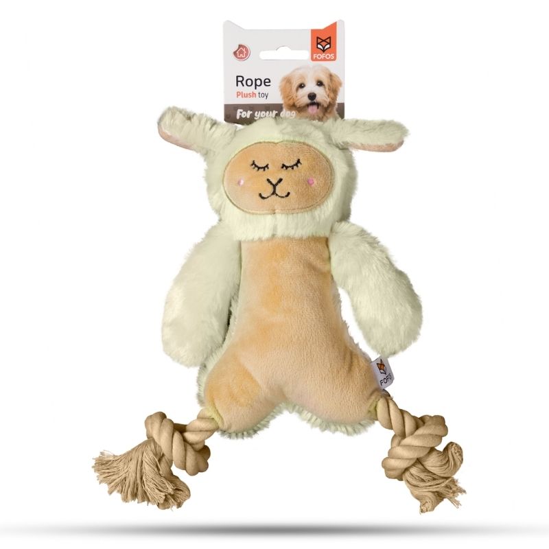 FOFOS Dog Toys - Ropeleg Plush Sheep