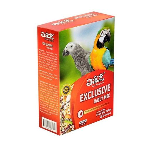 JiMMy Exclusive Daily Mix Bird Food for Parrots (450g)