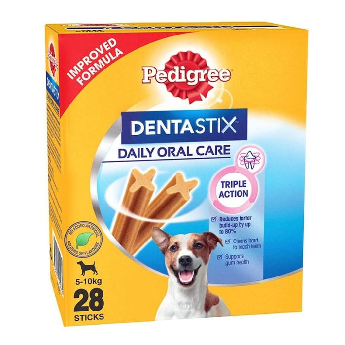 Pedigree Dentastix Dog Treat Oral Care for Adult Small Breed (5-10 kg), (28 Sticks) 440g Monthly Pack