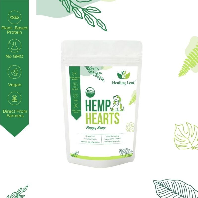 Healing Leaf Hemp Hearts for Cats and Dogs (100g)