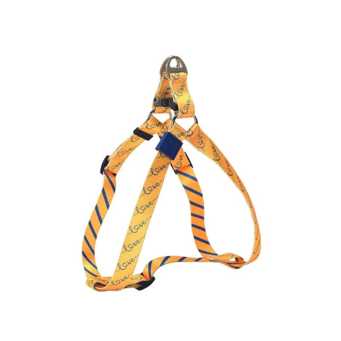 Barkbutler x Whoof Whoof Premium Printed Harness for Dogs - Ora Yellow