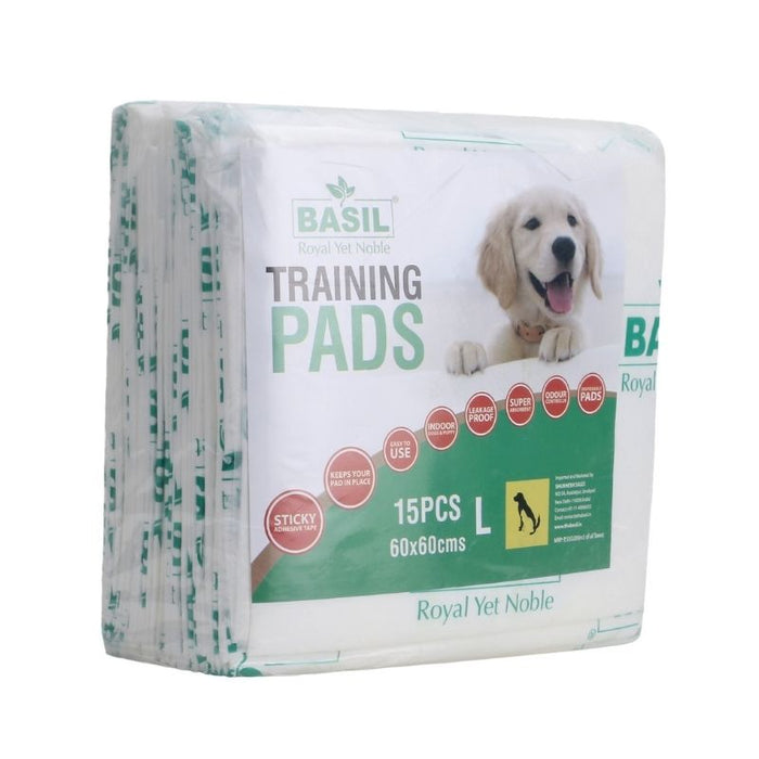 Basil Puppy Training Pee Pads - Large (15 Pads)
