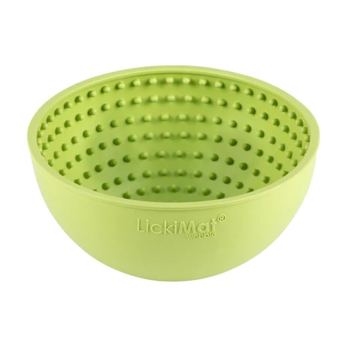 Wobble - LickiMat Slow Feeder for Dogs - Challenges your dog to lick the food and treat in order to be rewarded.