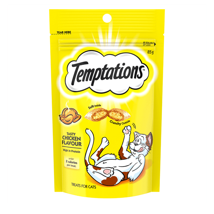 Temptations Cat Treats - Chicken Flavor - 85g