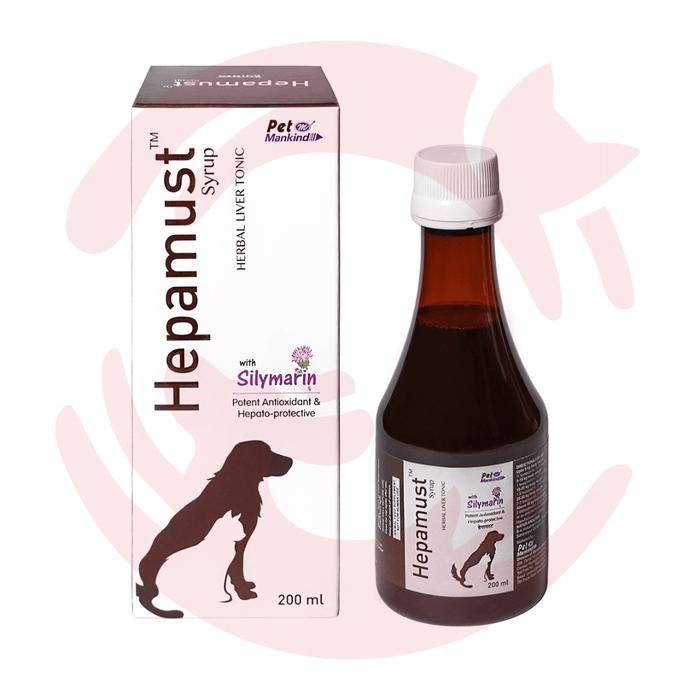 Mankind Supplement For Dogs & Cats - Hepamust Syrup for Live Care (200 ml)