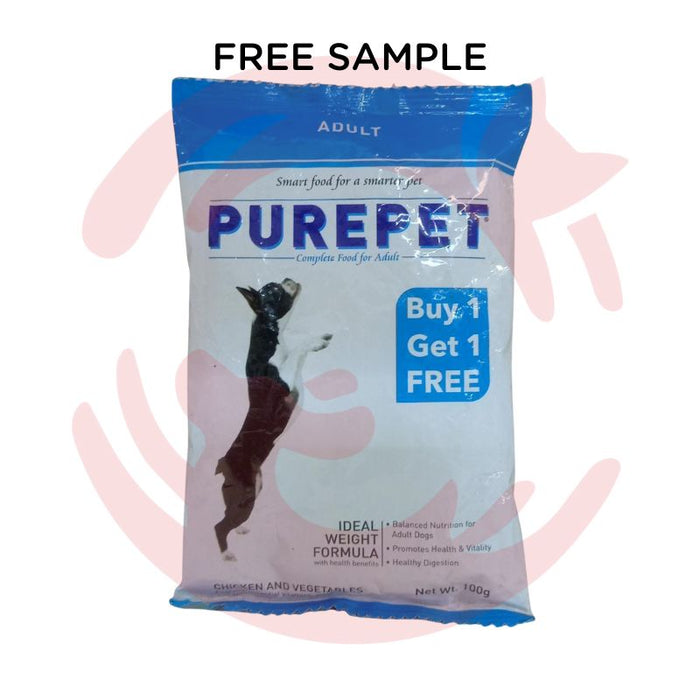 Sample - Purepet Dry Dog Food - Chicken and Vegetable (100g)