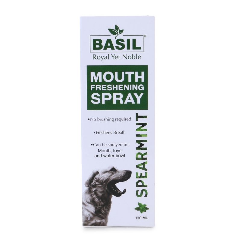 Basil Mouth Freshening Spray for Dogs - Spearmint (130ml)