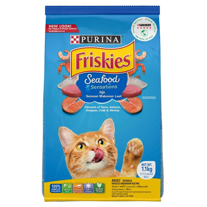 Purina Friskies Adult Dry Cat Food - Seafood Sensations