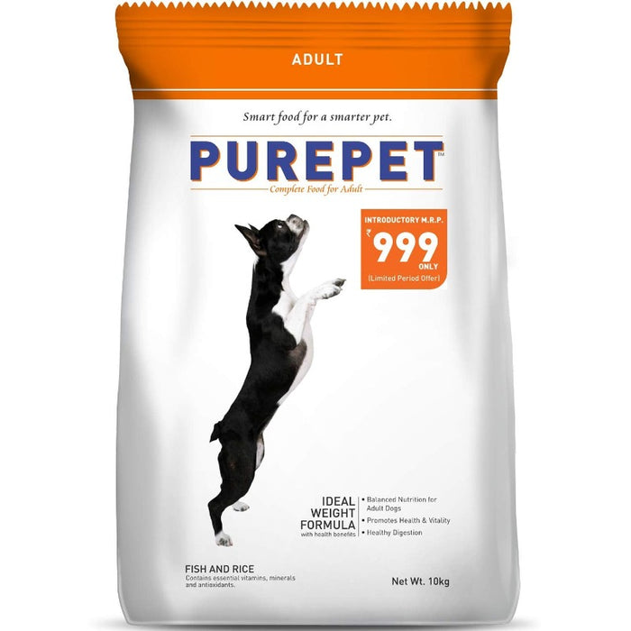 Purepet Dry Dog Food - Fish and Rice (10kg)