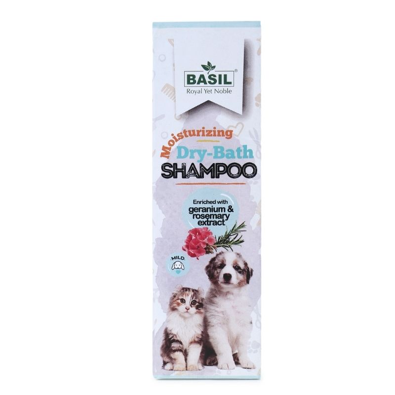 Basil Moisturising Dry Foam Shampoo for Dogs and Cats (150ml)