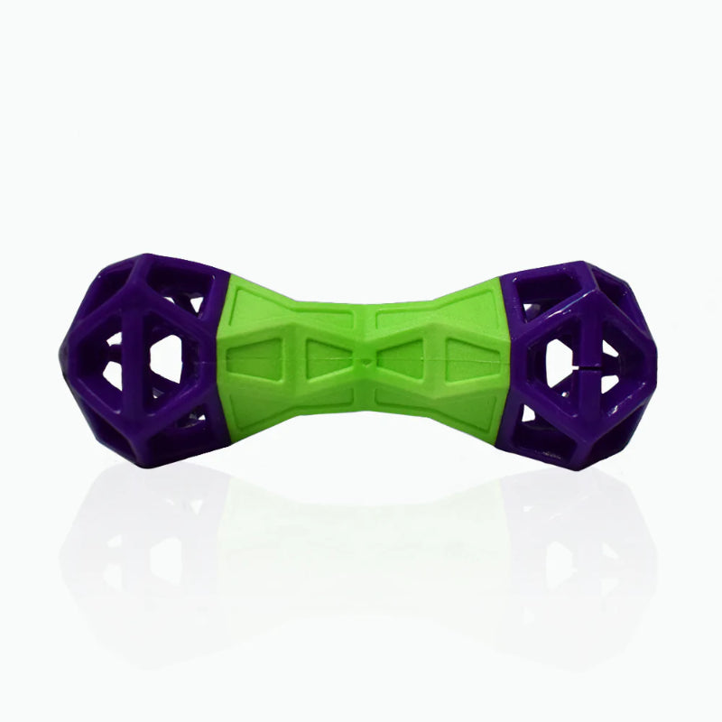 Basil Dog Toys - Squeaky Dumbbell With Treat Dropper