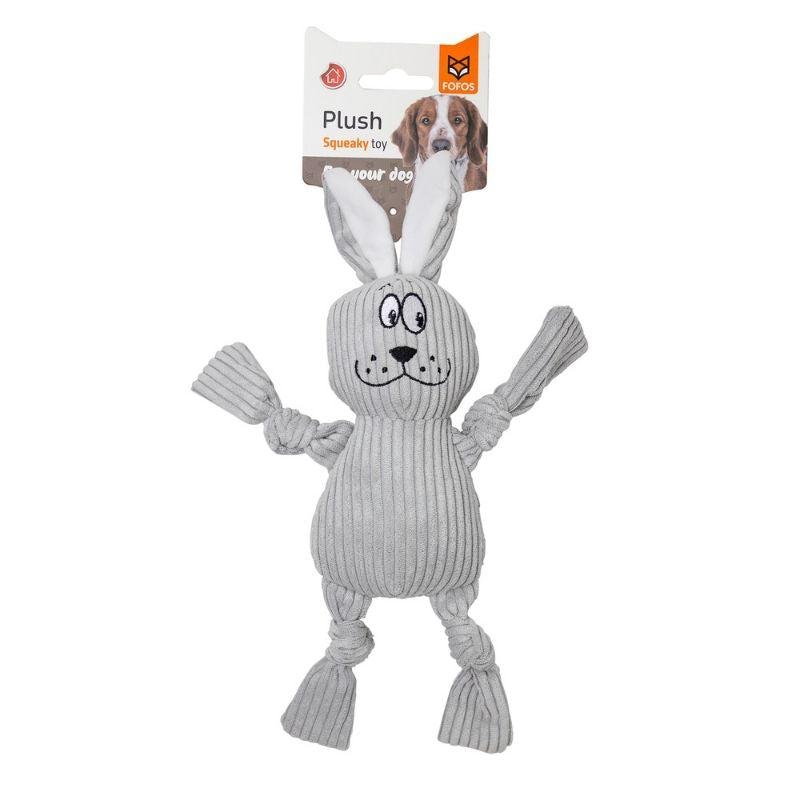 FOFOS Dog Toys - Fluffy Rabbit Gray