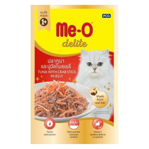 Me-O Delite Wet Cat Food - Tuna with Crab Sticks in Jelly (70g)