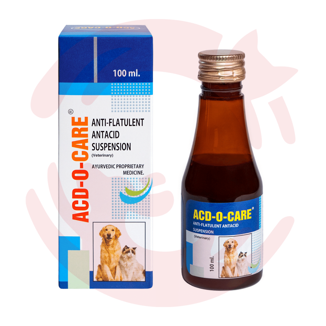 Petsan Supplements for Cats & dogs - ACD-O-CARE for Anti-Flatulent Antacid Suspension (100ml)