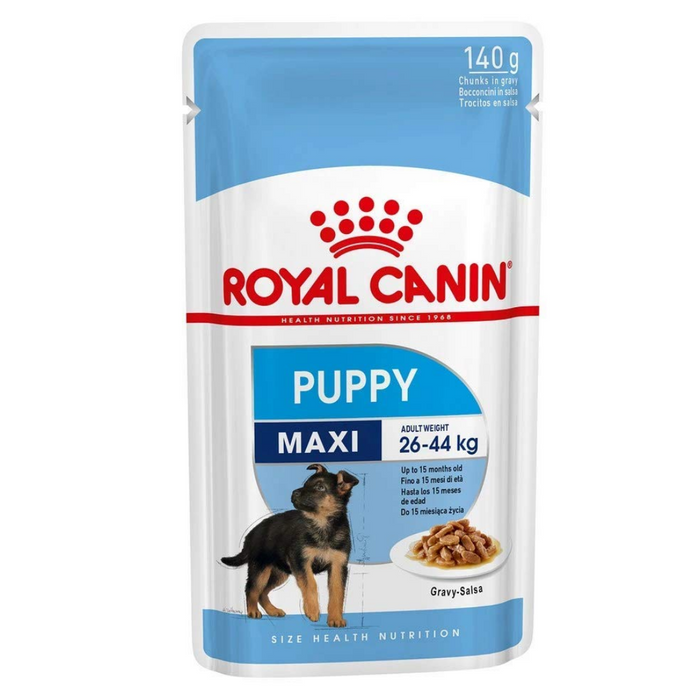 Royal Canin Maxi Puppy Wet Dog Food (10 x 140g Gravy Pouches)