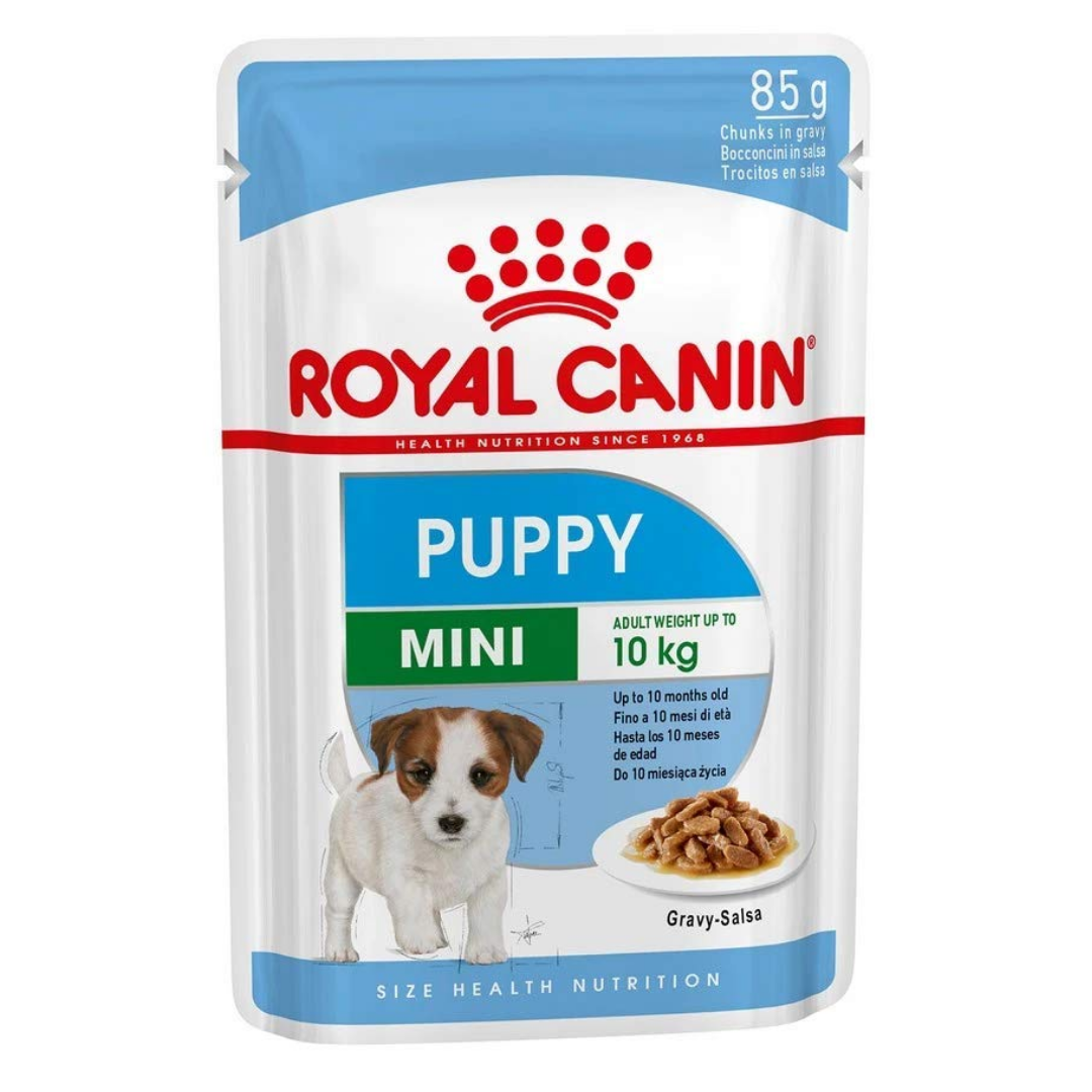 Royal Canin Mini Puppy Wet Dog Food (12 x 85g Gravy Pouches)