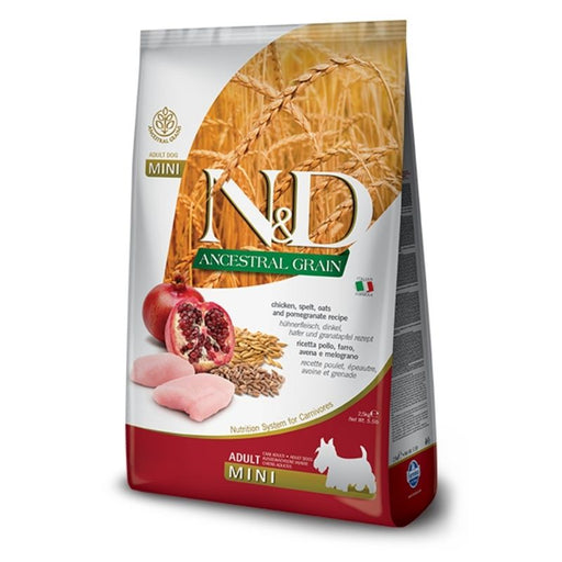 Farmina Dry Food - N&D Ancestral Grain Dog Chicken & Pomegranate Adult Mini