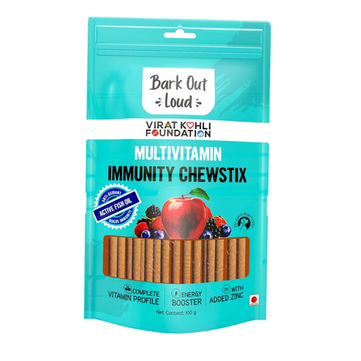 Bark Out Loud Treats for Dogs and Cats - Multivitamin Immunity Chewstix (100g)