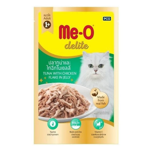 Me-O Delite Wet Cat Food - Tuna with Chicken Flake in Jelly (70g)