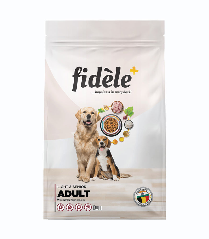 Fidele+ Light and Senior Adult Dry Dog Food