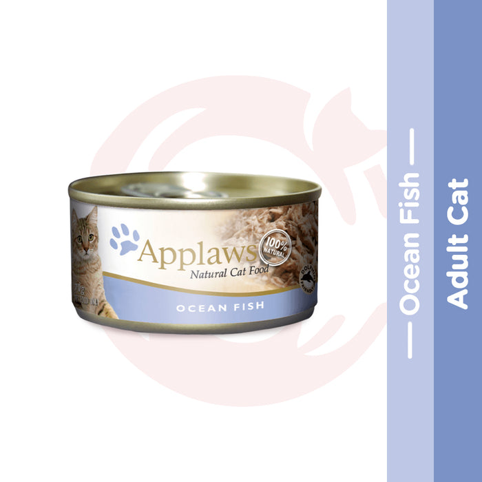Applaws Wet Cat Food - Ocean Fish in Broth (70g x 12 Cans)