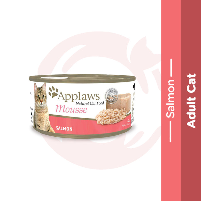 Applaws Wet Cat Food - Salmon Mousse (70g x 12 Cans)