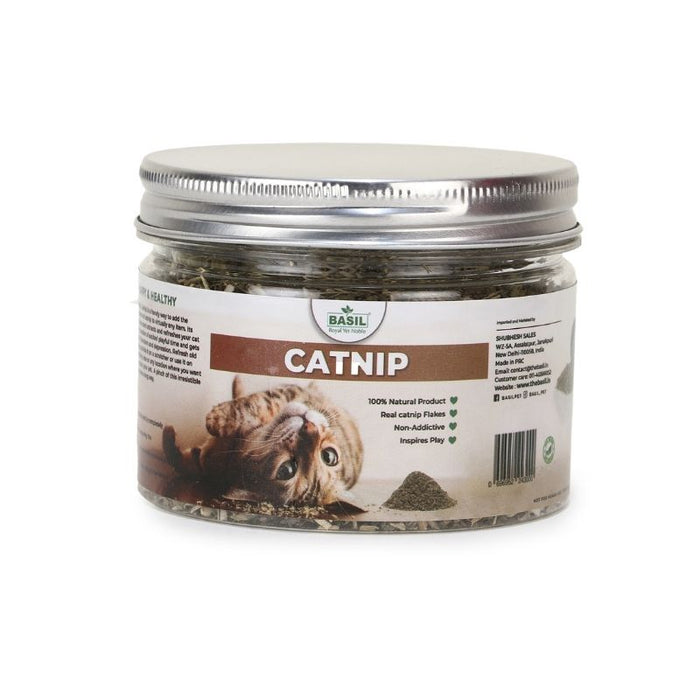Basil Cat Toys - Catnip in a Jar (30g)