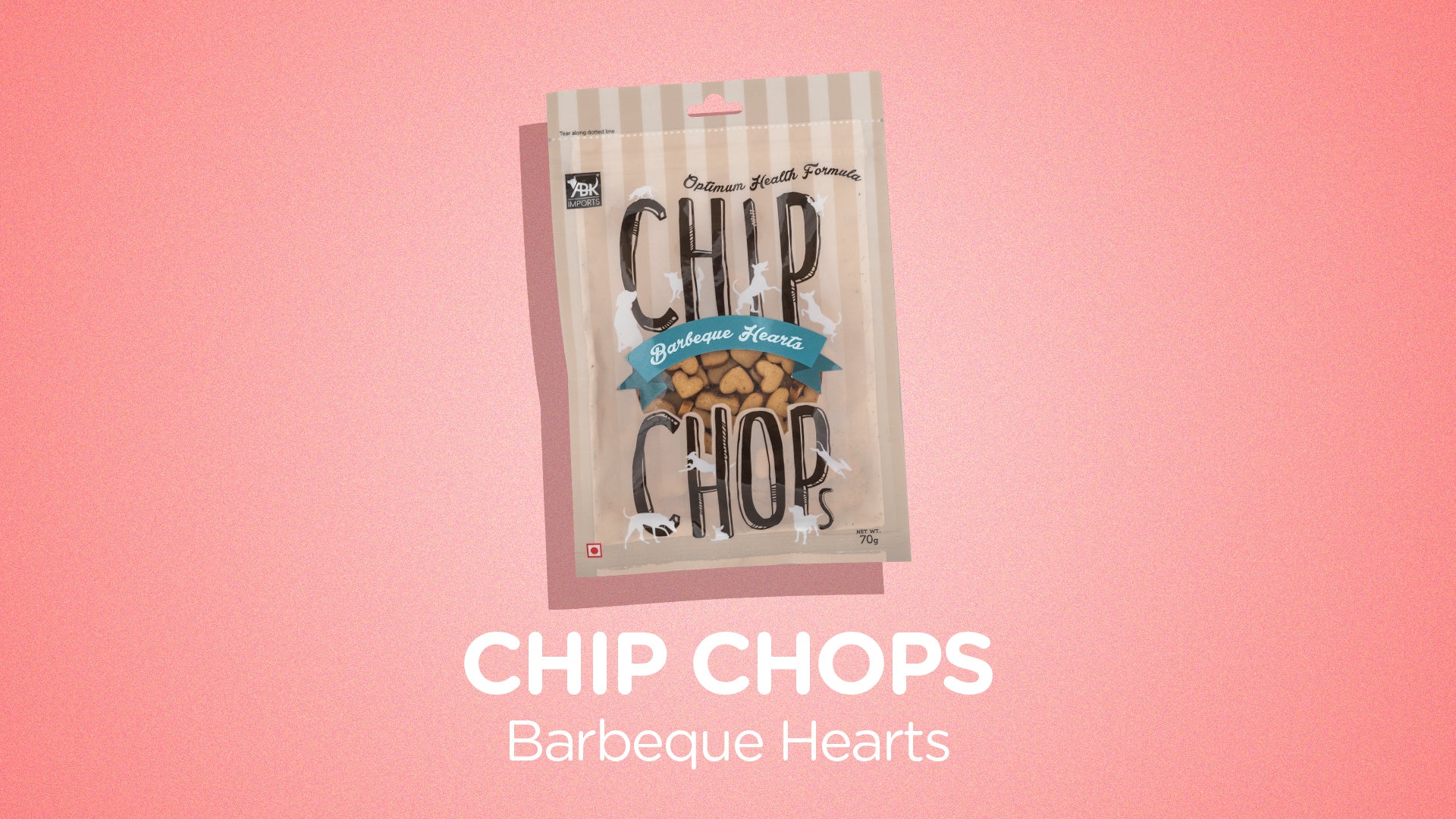 Chip Chops Dog Treats - Barbeque Hearts