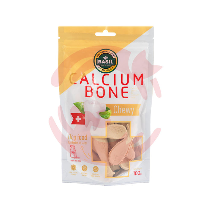 Basil Dog Treats - Calcium Bones (100g)