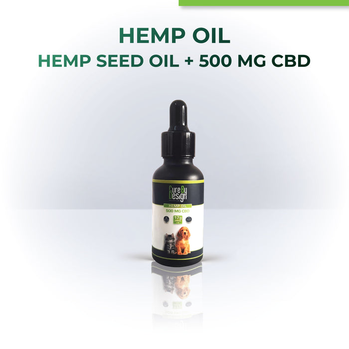 Cure By Design - Hemp Seed Oil + 500mg CBD