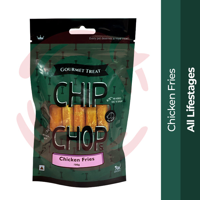 Chip Chops Dog Treats - Gourmet Chicken Fries (100g)
