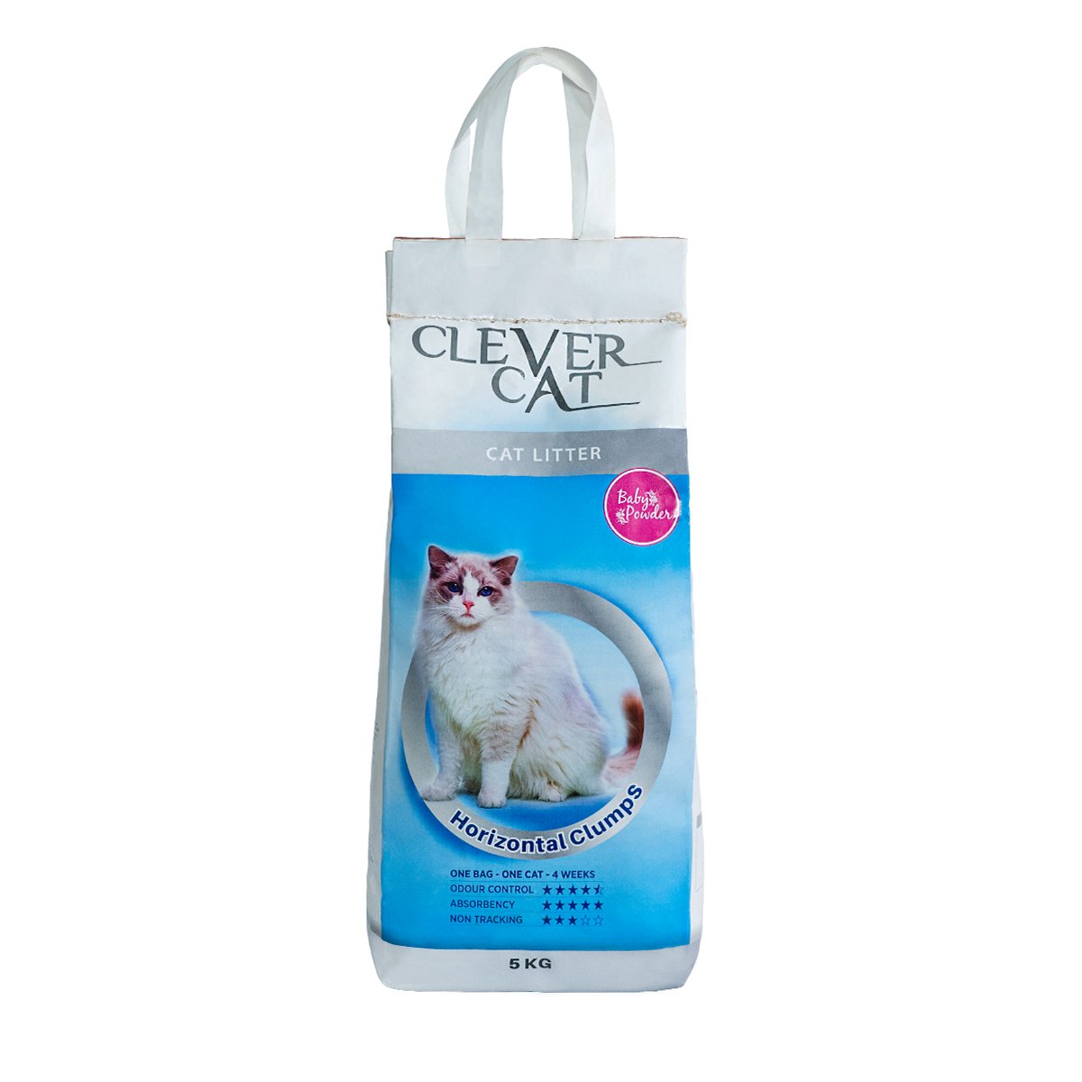 Pura / Clever Cat Clumping Cat Litter - Baby Powder 5kg