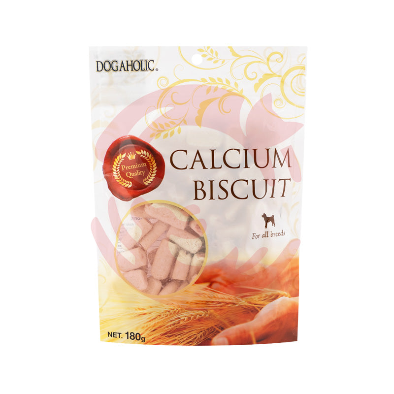 Dogaholic Dog Treats - Calcium Biscuits for All Breeds (180g)