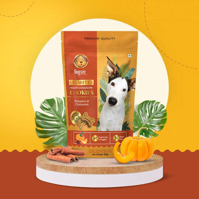 Dogsee Gigabytes - Cookies for Dogs - Pumpkin and Cinnamon