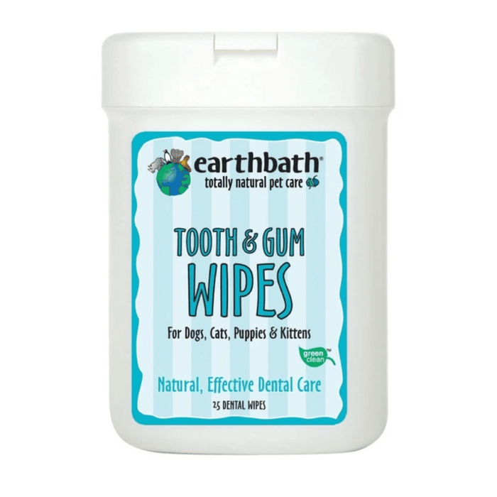 Earthbath Tooth & Gum Wipes for Cats & Dogs (25pcs)