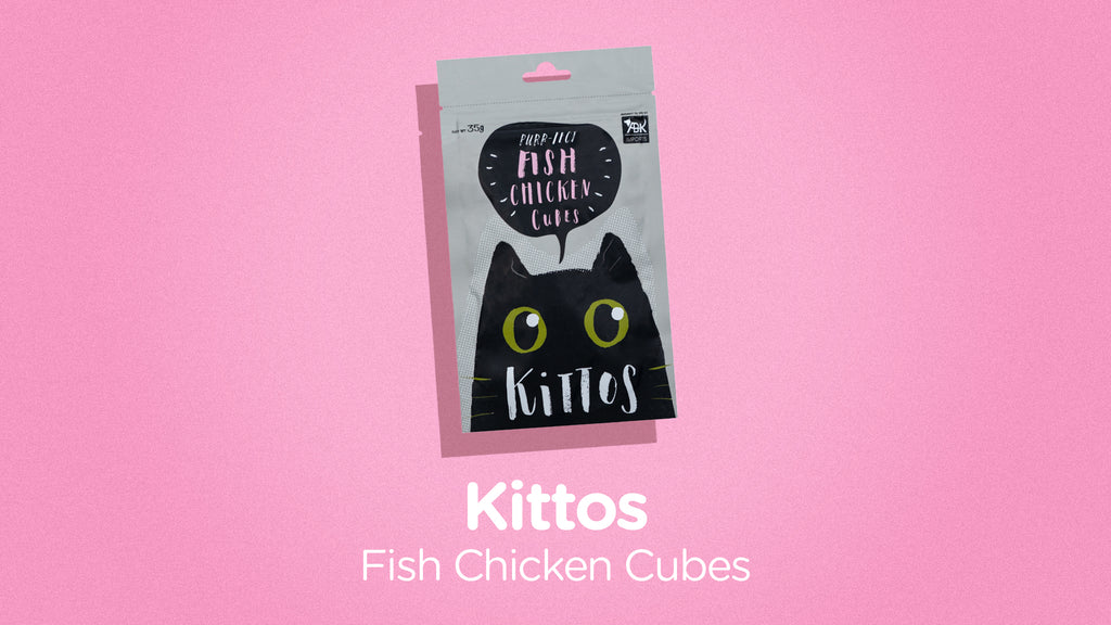 Kittos Cat Treat - Fish Chicken Cubes (35g)